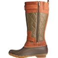 thumbnail image 3 of Women's Sperry Top-Sider Saltwater Buckle Nylon Quilted Tall Duck Boot Olive/Brown Quilted Nylon/Rubber 6.5 M, 3 of 6