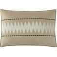thumbnail image 5 of Nanshing Vina 7 Piece Contemporary Striped Comforter Set, Black Gold, Queen, 5 of 7