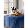 thumbnail image 6 of Navy Blue Ombre Table Cloth, Farmhouse Modern Gradient Waterproof Tablecloth for Rectangle Tables, Reusable Washable Fabric Table Cover for Restaurant Kitchen Dining Tables 52"x70", 6 of 6