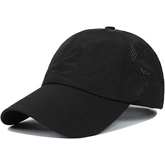 Ponytail Baseball Cap for Women Mesh Quick Dry Baseball Hat with Ponytail Hole