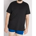 thumbnail image 3 of Hanes T-Shirt 4-Pack Men's Short Sleeve Tee Ultimate Big Man Cool Comfort FreshIQ Crewneck, 3 of 6