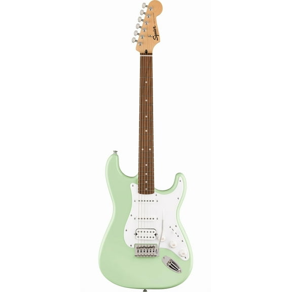 Fender Squier Sonic Stratocaster HSS Electric Guitar, Laurel Fingerboard, White Pickguard - Surf Green