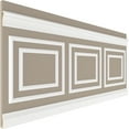 thumbnail image 5 of Ekena millwork 94 1/2"L (Adjustable 40"H to 44"H) Ashford Square Double Panel Traditional Wainscot Paneling Kit, 5 of 10
