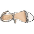 thumbnail image 5 of Jewel Badgley Mischka Womens Osome Cross Strap Sandal 7 Smoke Glitter, 5 of 8