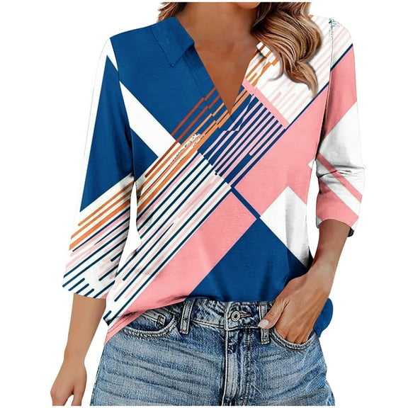 Women's Fall Tops Women's Tops Tunic 3/4 Sleeve T Shirts for Women Plus Women's Blouses Casual My Reorder List Fashion Gifts
