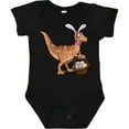 thumbnail image 3 of Inktastic Easter Velociraptor with Bunny Ears Boys or Girls Baby Bodysuit, 3 of 5