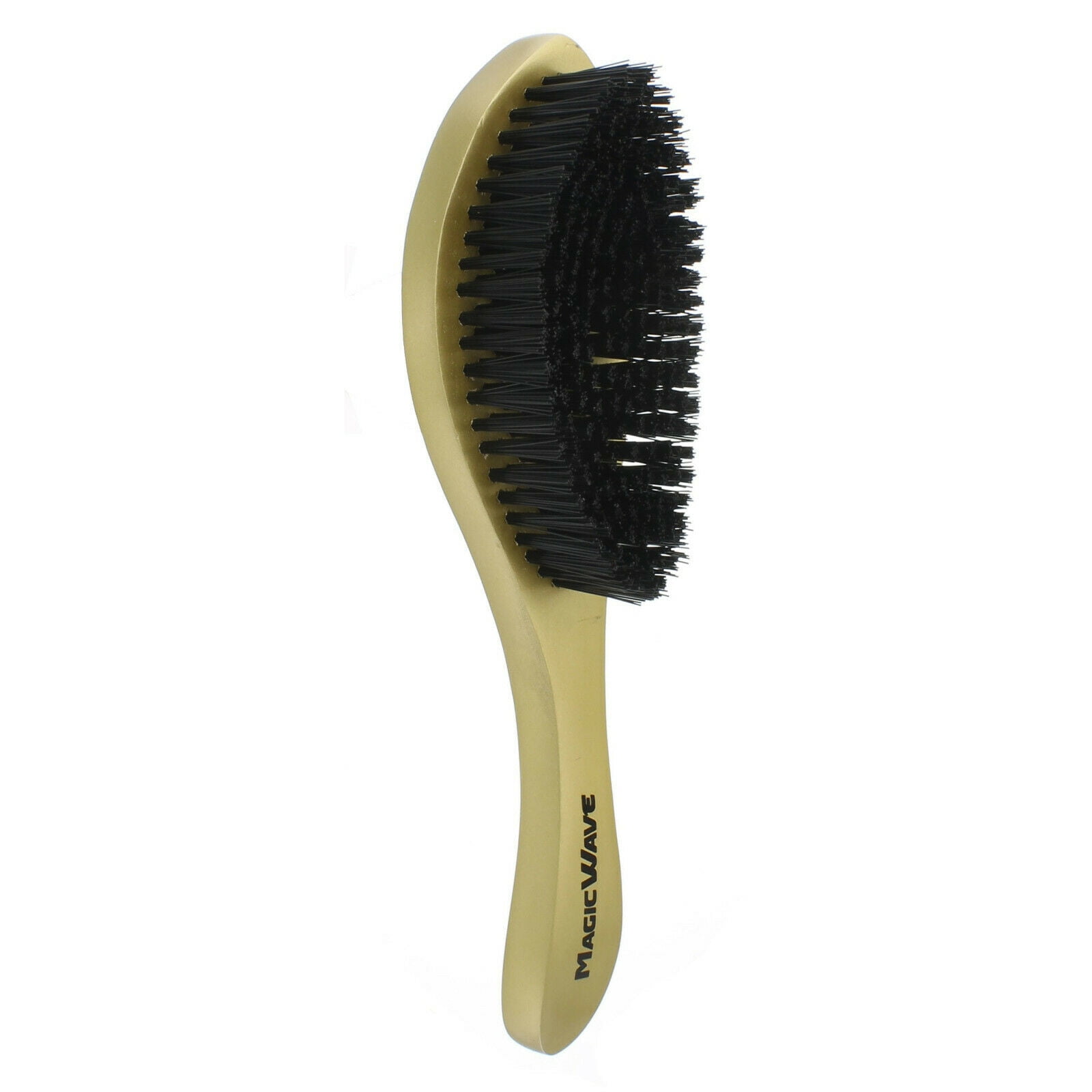 Curved HARD Boar Bristles Wave Brush with Wooden Handle WBR001AH