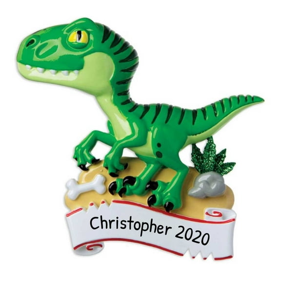 Personalized Dinosaur Ornaments for Christmas Tree 2024 - Velociraptor Ornaments, Dino Ornaments for Christmas Tree, Jurassic Park Ornament, Dinosaur Christmas Ornaments - Free Customization
