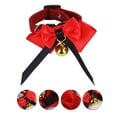thumbnail image 5 of Chicken Duck Collar, Soft Cloth Metal Bell Adjustable Pet Bowtie Neck Ring Poultry Small Animal Party Costume Accessory for Goose Hens Parrot Birds, 5 of 7