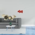 thumbnail image 2 of Arte de pared colgante,Decoración de pared de metal con colgante de hierro nórdico de lujo,Arte de pared de metal,regalo decorativo creativo moderno,Abanicos plegables festivos,Decoraciones, 2 of 8