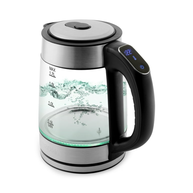 Aroma® Professional 1750W 1.7L Digital Glass Water Kettle with LED
