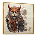 thumbnail image 2 of Designart "Diagrammatic Drawing Of A Mythical Creature I" Monsters Floater Framed Canvas Wall Art, 2 of 5