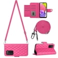 thumbnail image 2 of Elegant Case for Samsung A03s Wallet Case RFID Blocking Card Slots Holder with Shoulder&Crossbody Strap, Magnetic Folio Kickstand Handbag Flip Phone Cover for Samsung Galaxy A03s, Rose, 2 of 8