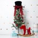 thumbnail image 3 of Adorno para árbol de Navidad con pajarita grande, decoraciones navideñas para escritorios, adornos navideños, braguero de árbol de Navidad negro, pajarita, sombrero, decoraciones Excelente Rendimiento ER007928WZ, 3 of 5