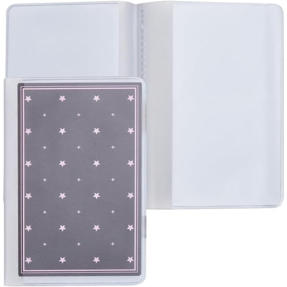 3Pcs Wallet Plastic Card Holder Insert 6 Pages Clear PVC Vinyl Picture Photo Credit Card Social Security Card Protector Sleeve for Insurance License ID Business Insurance Card 9.7x7.3cm Light Cyan