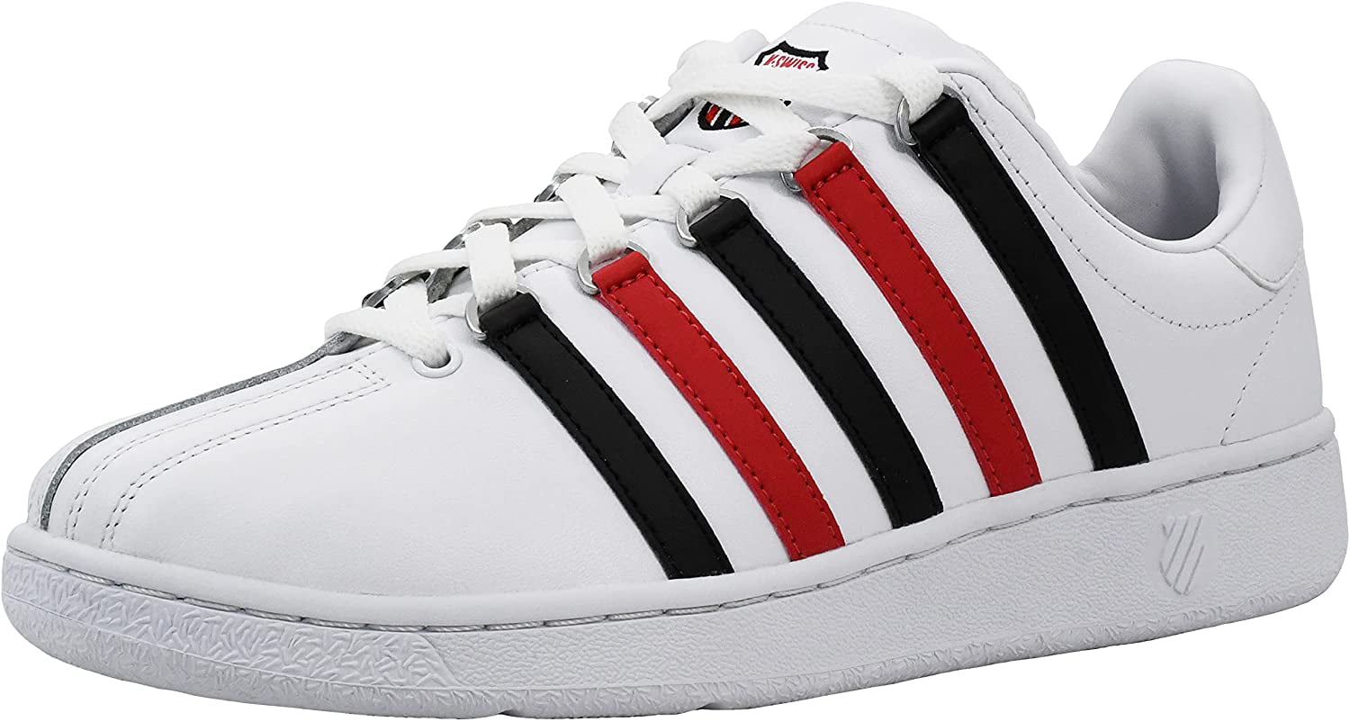 Atletisch NieuwZeeland voor K-Swiss Mens Classic Vn Sneaker 9 White/Black/Red - Walmart.com