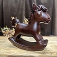 thumbnail image 3 of Ebony Horse Ornament for the Year of the Horse 2026 - Hand-carved Desktop Decoration for Your Zodiac Year (Best Gift), 3 of 4