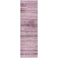 thumbnail image 2 of Addison Rugs Dream Shag Premium Machine Washable Transitional Tribal, Diamond Pink Runner Rug, 2'3" x 7'6", 2 of 8