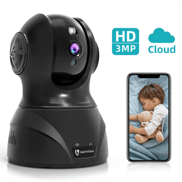 GNCC C1 Baby Monitor Pet 2.4GHz WiFi Camera 1080P Home Security Indoor Camera with Night Vision Sound ＆ Motion Detection 2-Way Audio for Baby/Pet/Nanny Monitor