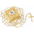 thumbnail image 1 of WHLHMK Chapelet Catholique avec Boîte à Bijoux en Métal, 1 of 3