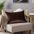 thumbnail image 5 of Plutus Chestnut Royale Velvet Luxury Throw Pillow, 5 of 6