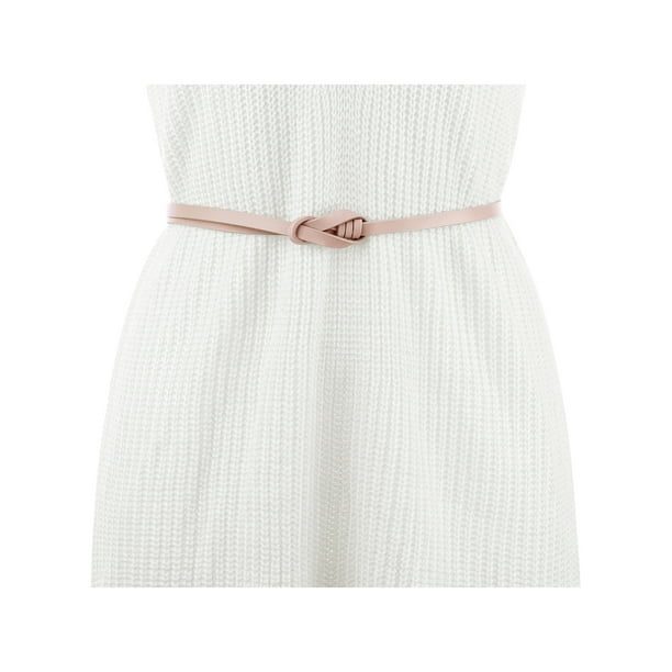 light pink belt for dress Skinny Washed Pink Belt, Light Pink Genuine Leather Belt, Women, Silver Buckle, Y2K Vintage, Old Money Luxury, Barbie, Size 27 28 29 30 31