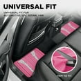 thumbnail image 4 of PIC AUTO Bling Rubber Floor Mats - Sparkly Glitter Hot Pink Car Mats Set, Heavy Duty All-Weather Waterproof Pads for Girls & Women, Universal Fit-Pink, 4 of 8