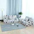 thumbnail image 3 of PiccoCasa Thick Stretch Sofa Cover 1 Seater Floral Print Couch Cover, Style 7, 3 of 8