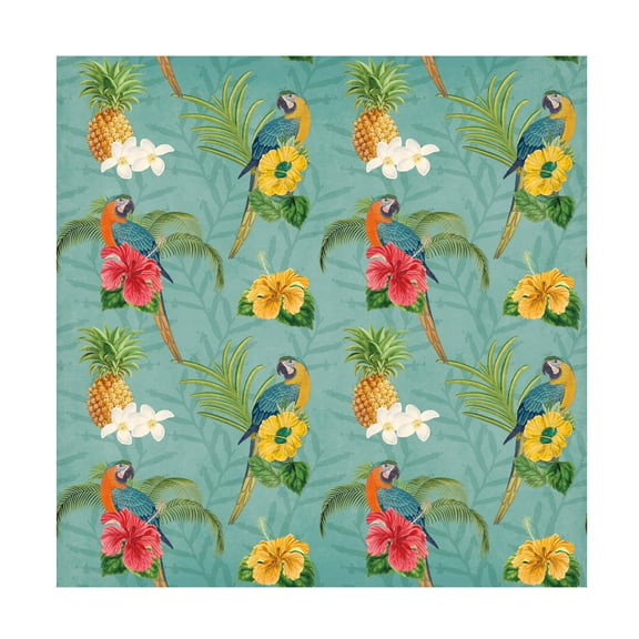 Katie Pertiet 'Parrot Paradise Step 02B' Canvas Art