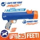 thumbnail image 5 of Nerf Dog Blaster de 30,5 cm sin Clip de Bola 3 Pelotas de Tenis de 5 cm – Azul Opaco, Naranja/Gris y, 5 of 6