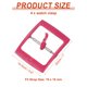 thumbnail image 2 of Uxcell 4 Pcs Cierre de Reemplazo para Banda de Reloj, Cierre de Correa de Reloj de Plástico de 16 mm para Bandas de Reloj de Cuero Silicona Nylon Lona, Rojo Rosa, 2 of 7