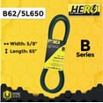 thumbnail image 2 of HERO® 5/8 inch x 65 inch Aramid Kevlar Lawn Mower Belt Replacement For Reference B62 5L650, 2 of 2