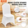 thumbnail image 2 of STAWAY 50PCS White Spandex Chair Covers - Stretchy, Washable, Elegant Arch Design for Weddings, Banquets & Events - Universal Fit, Durable Protection, 2 of 8
