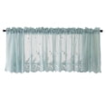 thumbnail image 5 of Lace Kitchen Curtains White Lace Valances Curtains for Bathroom Bedroom Windows Embroidered Translucent Curtains Short Embroidered Kitchen Window Valance for Living Room Dining Room, 5 of 7