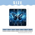 thumbnail image 2 of 10 Inch Wall Clock Battery Operated Silent Clock Decorative for Office, Kitchen, Outdoor, Living Room，Blue Butterfly Design, 2 of 4
