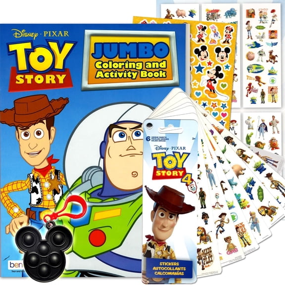 Disney Toy Story Coloring Activity Book and Sticker Set for Kids