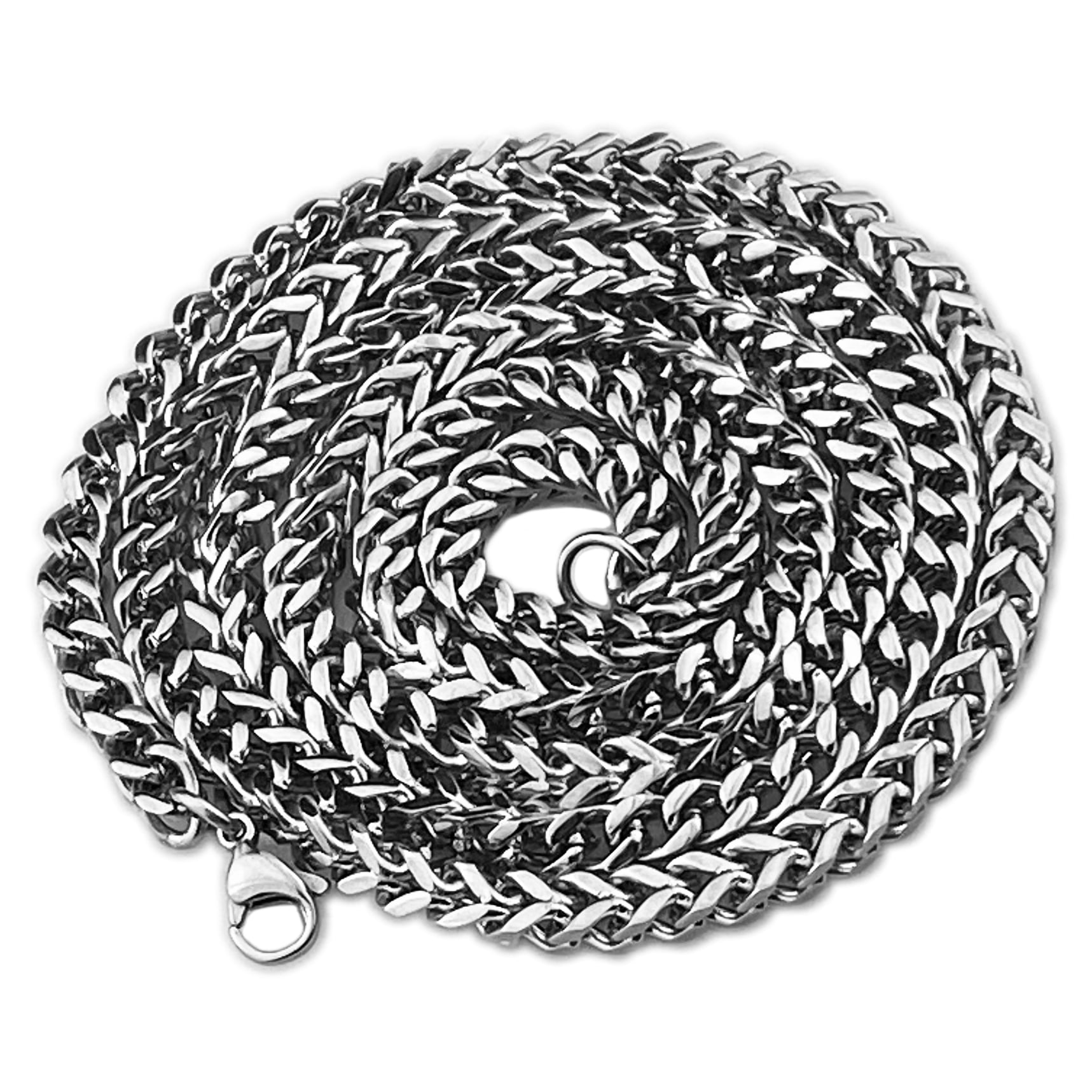 Men's Solid Stainless Steel Franco Hip 
