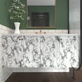 thumbnail image 2 of VIOPVERY Contact Paper,15.7"x393" White Marble Wallpaper, Peel and Stick Wall Paper, Waterproof, Easily Removable.Self-Adhesive Film Wall Covering for Kitchen Countertop and Cabinet Shelf Liner, 2 of 6
