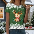 thumbnail image 6 of Gubotare Christmas Shirts for Women Xmas Shirt Merry and Bright Shirt Casual Graphic T Shirt Tops Merry Christmas Print Shirt (Green,L), 6 of 9