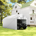 thumbnail image 6 of Gaptain W10FT×L20FT×H9.38FT Adjustable Heavy Duty Steel Carport Portable Garage with Waterproof Removable Sidewalls,White, 6 of 7