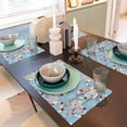 thumbnail image 6 of Placemats Set of 4 / 6, Baby Elephant Placemats for Dining Table Indoor/Outdoors Heat Resistant Washable Placemats 18" x 12", 6 of 8