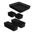 thumbnail image 4 of Simplify For Green Living 5 Pack Organizing Basket Set in Matte Black, 4 of 7