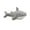 Gray, variant on 13.78in Shark Plush Toy, Soft Cuddly Stuffed Marine Animal Doll, Huggable Ocean Pillow for Home Decor and Gift, Gray and Blue Color Options