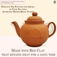 thumbnail image 3 of Cauldon Ceramics Classic Terracotta Teapot with Logo | Hand Made 4 Cup Teapot | Made with Staffordshire Red Clay | Traditional Teapot for Teabags | Authentic, Made in England Teapot | 36 Ounces, 3 of 7