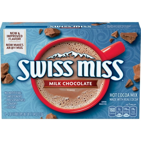 (6 Pack) Swiss Miss Milk Chocolate Flavor Hot Cocoa Mix, (8) 1.38 Ounce (Best Hot Chocolate Powder Uk)