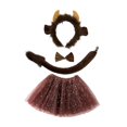 thumbnail image 1 of Conjunto de orejas y cola de vaca, lindos accesorios de disfraz para niñas y niños, diadema para las fiestas 4 piezas, 1 of 9