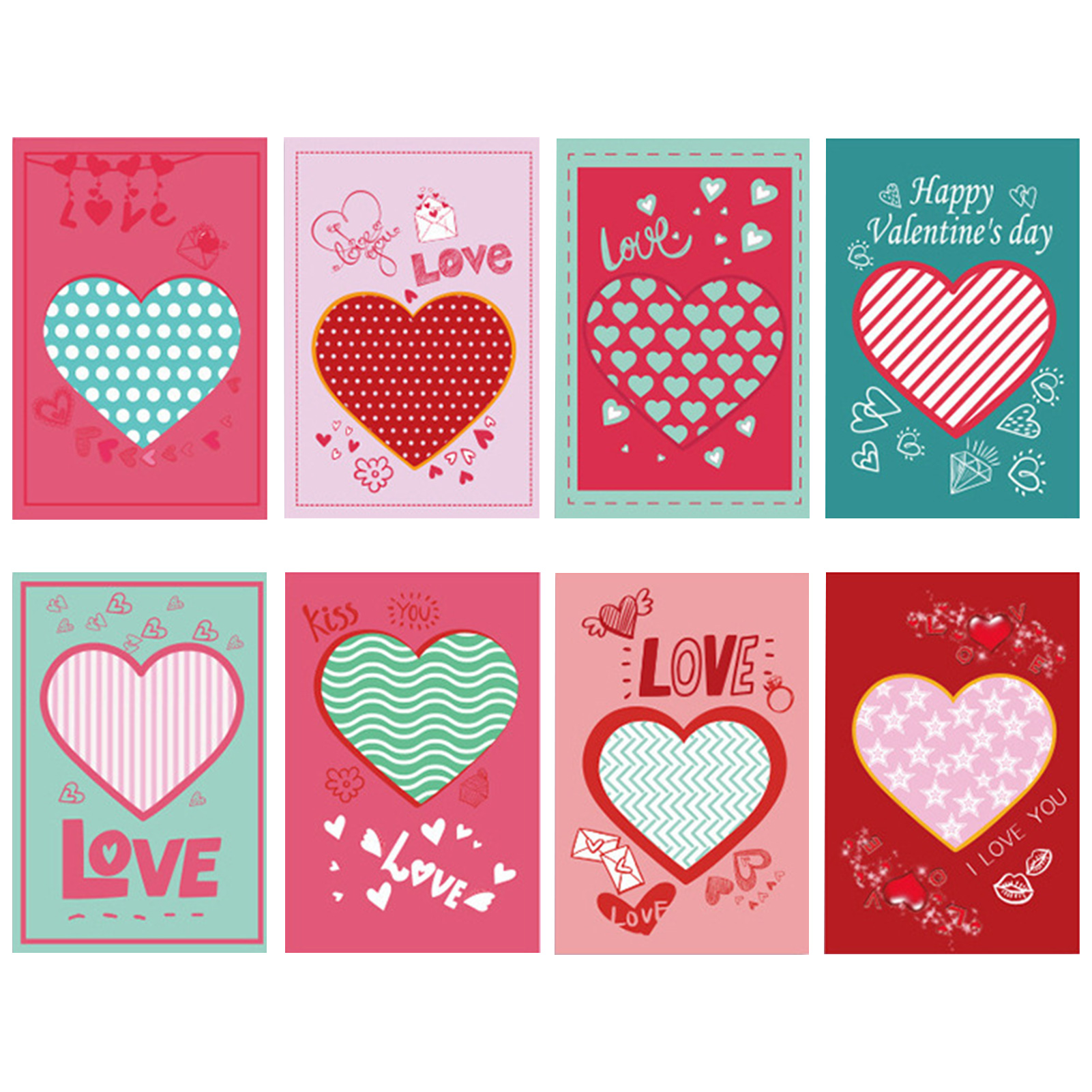 IMSHIE Valentines Day Cards Heart Cards Pack Envelope Filler Gift