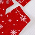 thumbnail image 6 of Women's Christmas Pajama Sets Button-Down Long-Sleeve Shirt with Pants Holiday Gifts Snowflake Print Loungewear Set Red S, 6 of 9