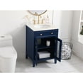 thumbnail image 4 of 24 inch single bathroom vanity in Blue, 4 of 10