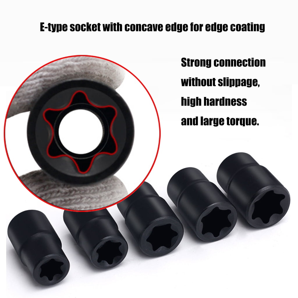 17pc High Strength Impact Socket Set E5 to E24 Suitable for Automotive And General Repairs DIY Enthusiasts & Technicians